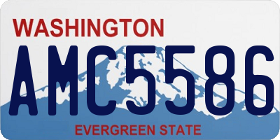 WA license plate AMC5586
