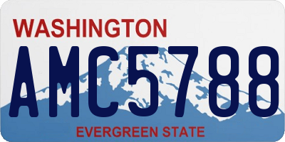 WA license plate AMC5788