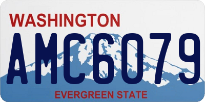 WA license plate AMC6079