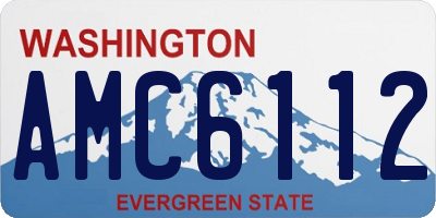 WA license plate AMC6112