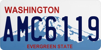 WA license plate AMC6119