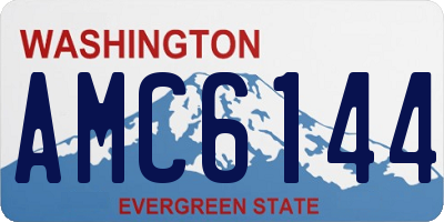 WA license plate AMC6144