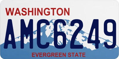 WA license plate AMC6249