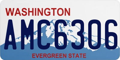 WA license plate AMC6306