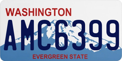 WA license plate AMC6399
