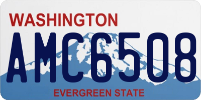 WA license plate AMC6508