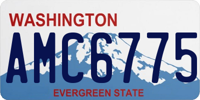 WA license plate AMC6775