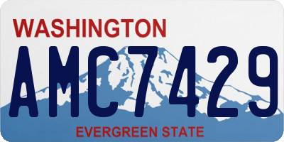 WA license plate AMC7429