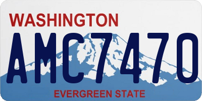WA license plate AMC7470
