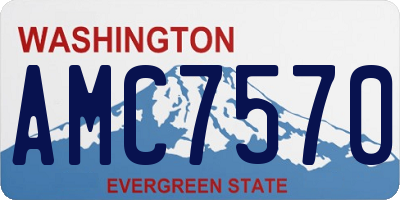 WA license plate AMC7570