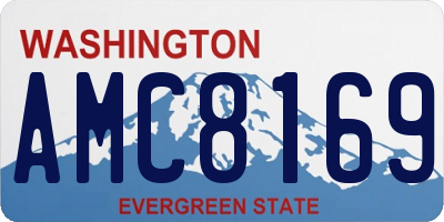 WA license plate AMC8169