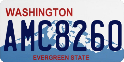 WA license plate AMC8260
