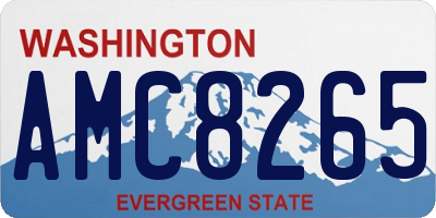 WA license plate AMC8265