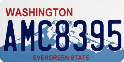 WA license plate AMC8395