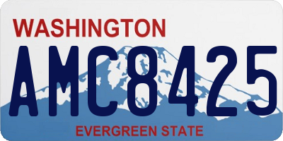 WA license plate AMC8425