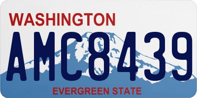 WA license plate AMC8439