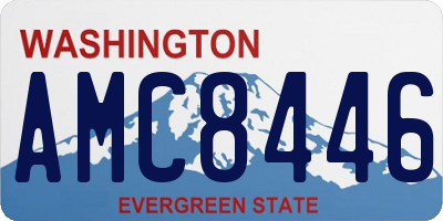 WA license plate AMC8446