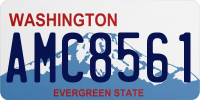 WA license plate AMC8561
