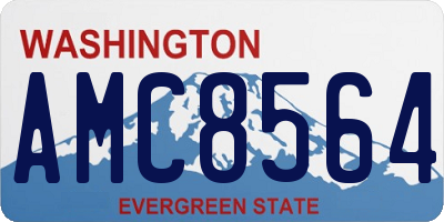 WA license plate AMC8564