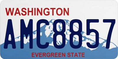 WA license plate AMC8857
