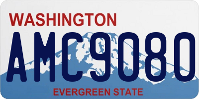 WA license plate AMC9080
