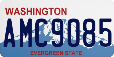 WA license plate AMC9085