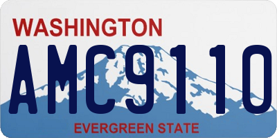 WA license plate AMC9110