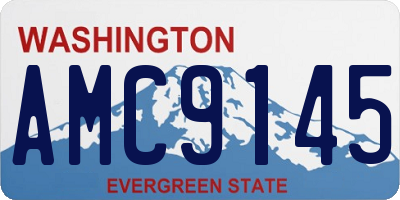 WA license plate AMC9145