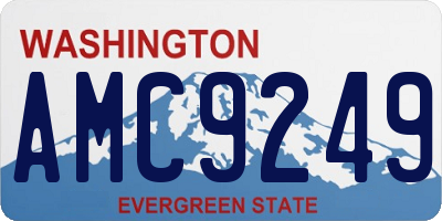 WA license plate AMC9249