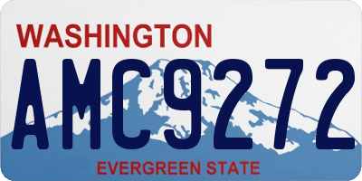 WA license plate AMC9272