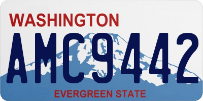 WA license plate AMC9442