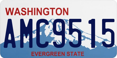 WA license plate AMC9515