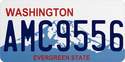 WA license plate AMC9556