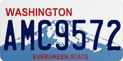 WA license plate AMC9572