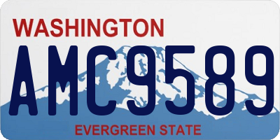 WA license plate AMC9589