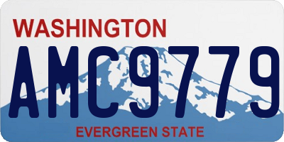 WA license plate AMC9779