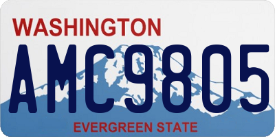 WA license plate AMC9805