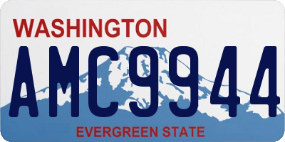 WA license plate AMC9944