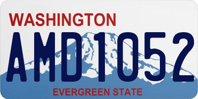 WA license plate AMD1052