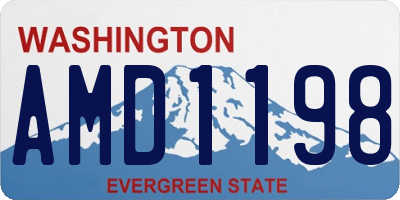 WA license plate AMD1198