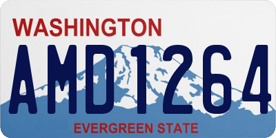 WA license plate AMD1264