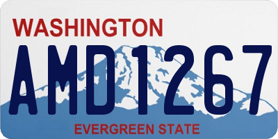 WA license plate AMD1267