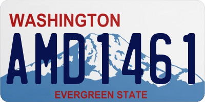 WA license plate AMD1461