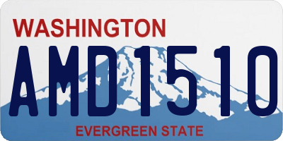 WA license plate AMD1510