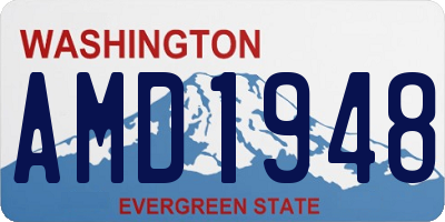 WA license plate AMD1948