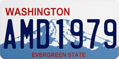 WA license plate AMD1979