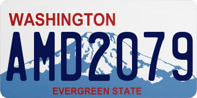 WA license plate AMD2079