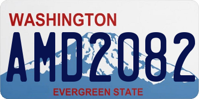 WA license plate AMD2082
