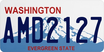 WA license plate AMD2127