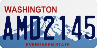 WA license plate AMD2145